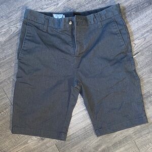 Volcom Men’s Charcoal Flat Front Shorts
